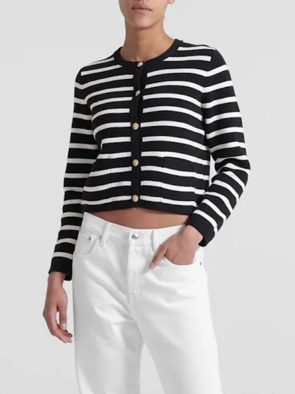 J. Crew Emilie sweater lady jacket in stripe